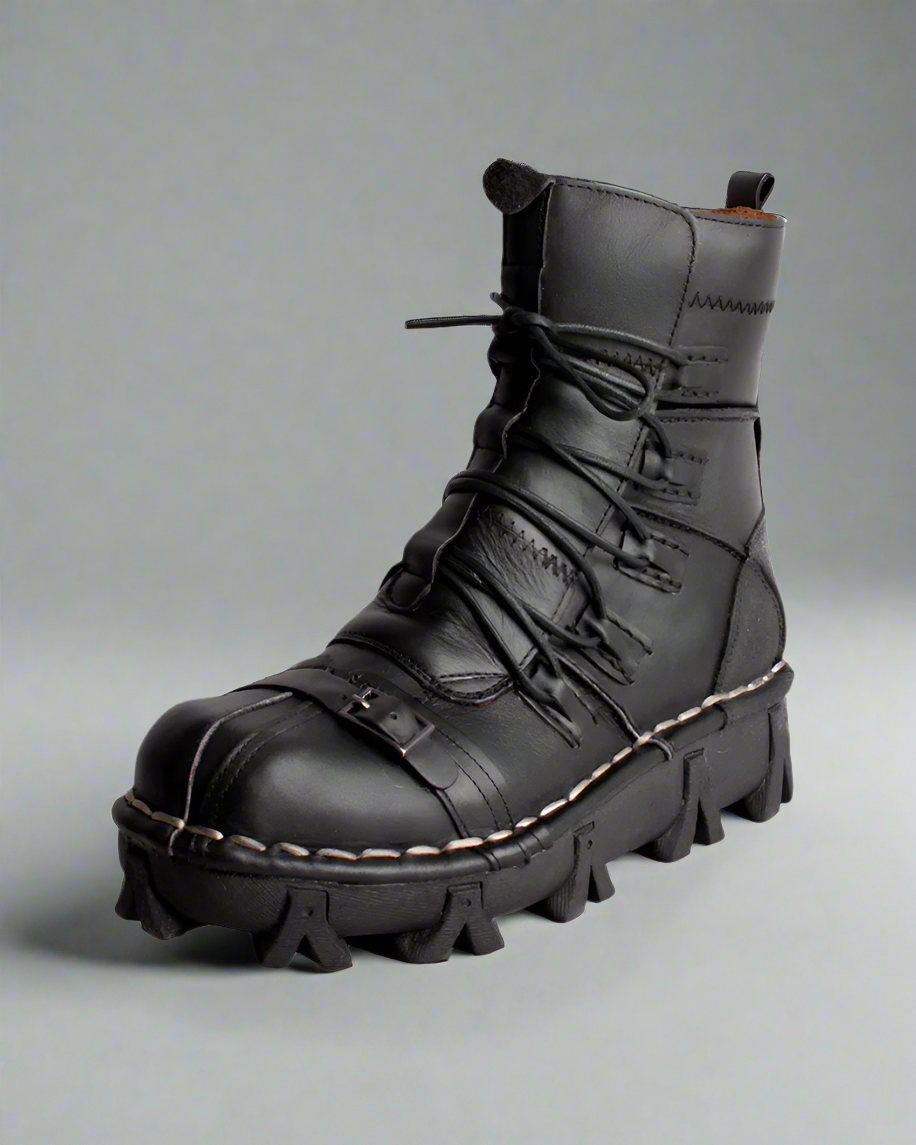 Edgy Unisex Techwear Riding Boots