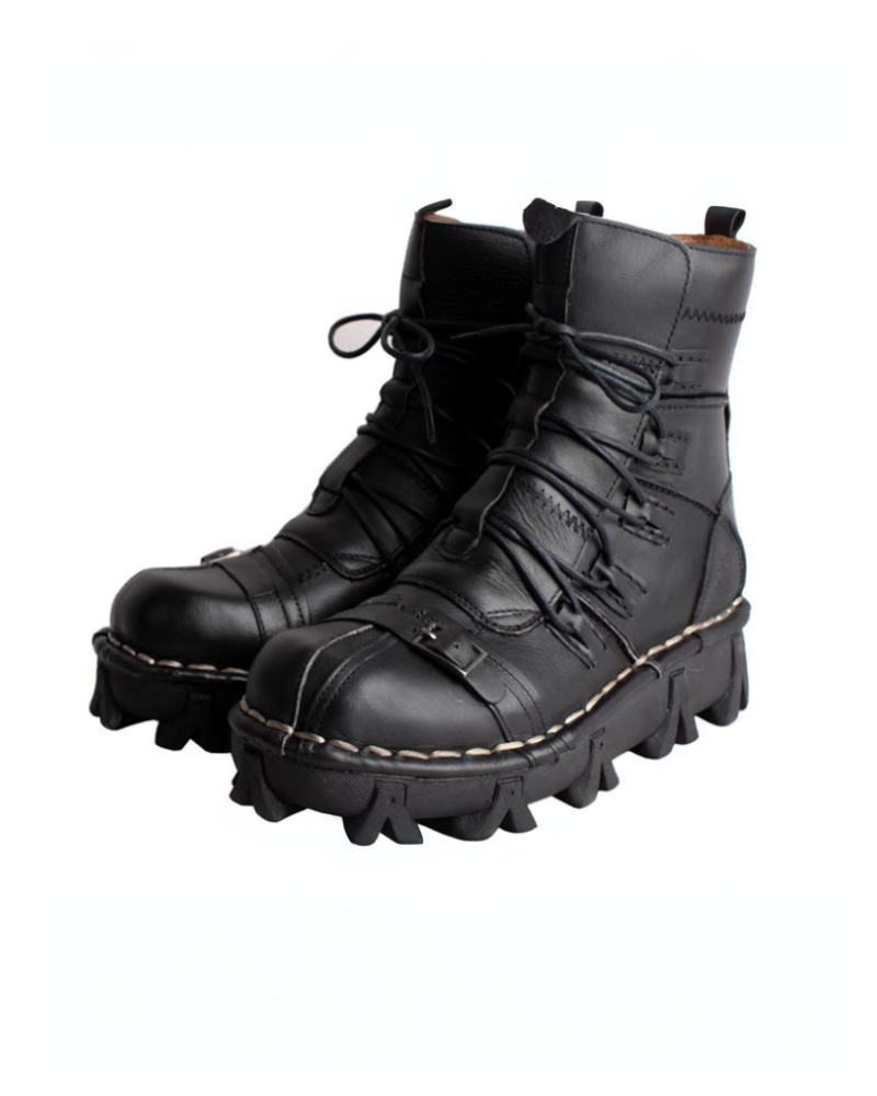 Edgy Unisex Techwear Riding Boots