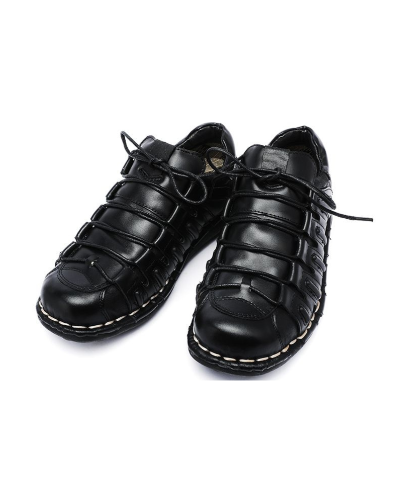 Bold Leather Biker Boots