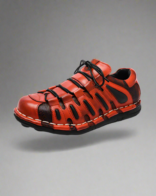 Bold Leather Biker Boots