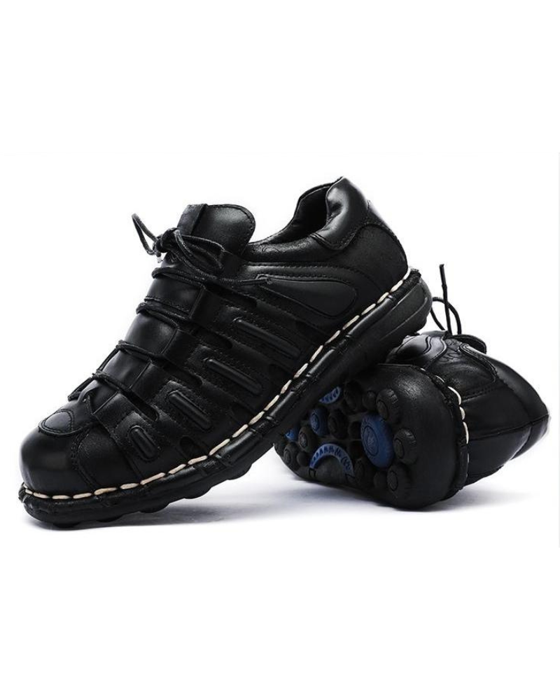 Bold Leather Biker Boots
