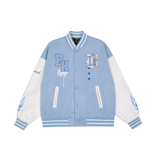Sky Blue Varsity Jacket