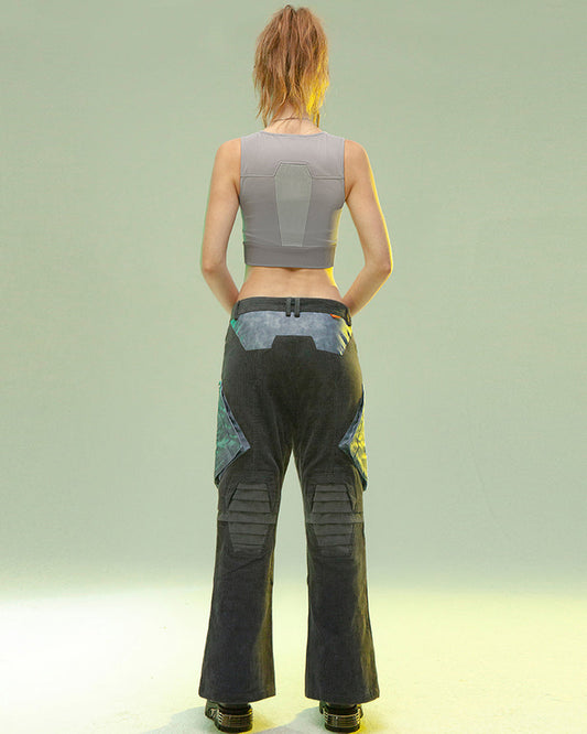 Futuristic Stealth Corduroy Trousers