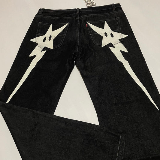 Star Butt Jeans Black