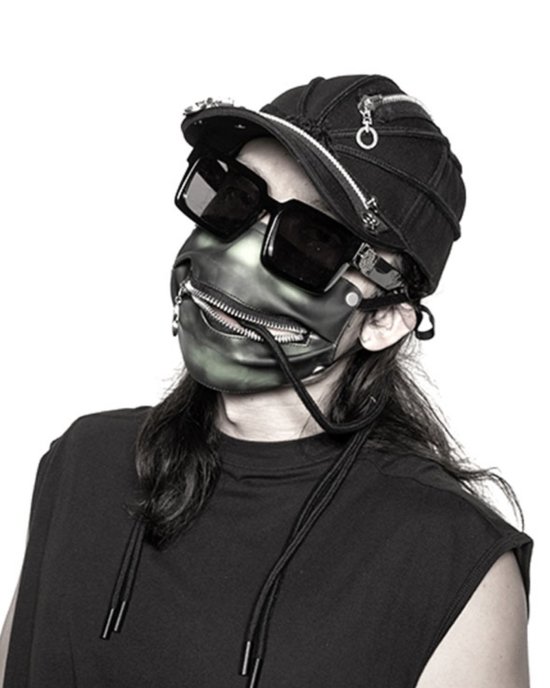 Bold Black Braided Cap