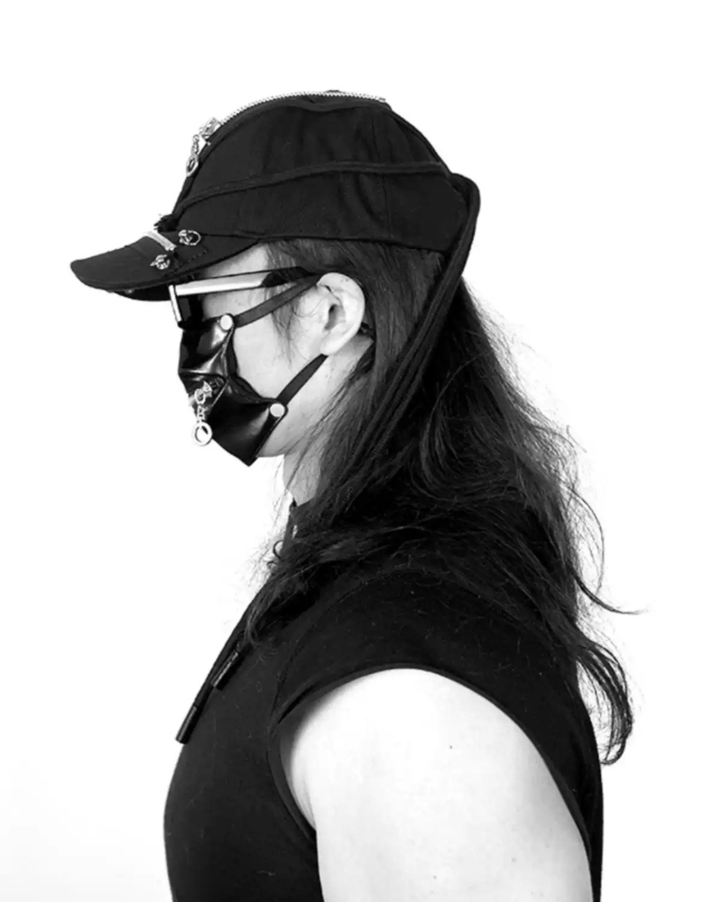 Bold Black Braided Cap