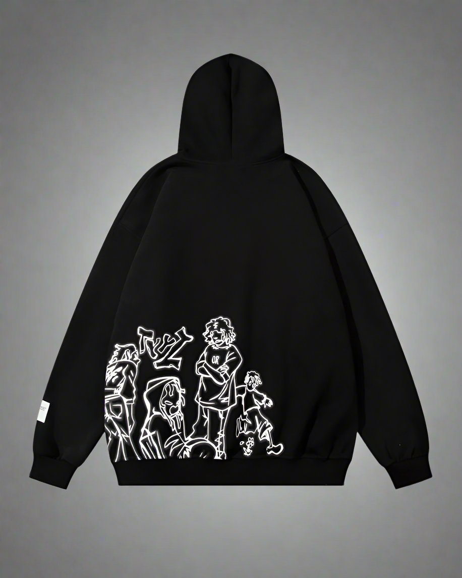Colorful Cartoon Style Hoodie