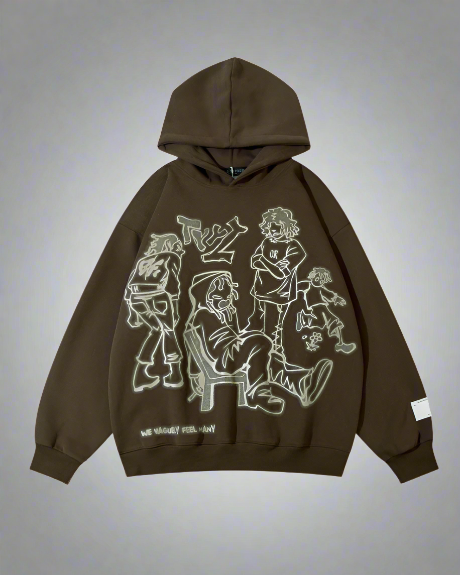 Colorful Cartoon Style Hoodie