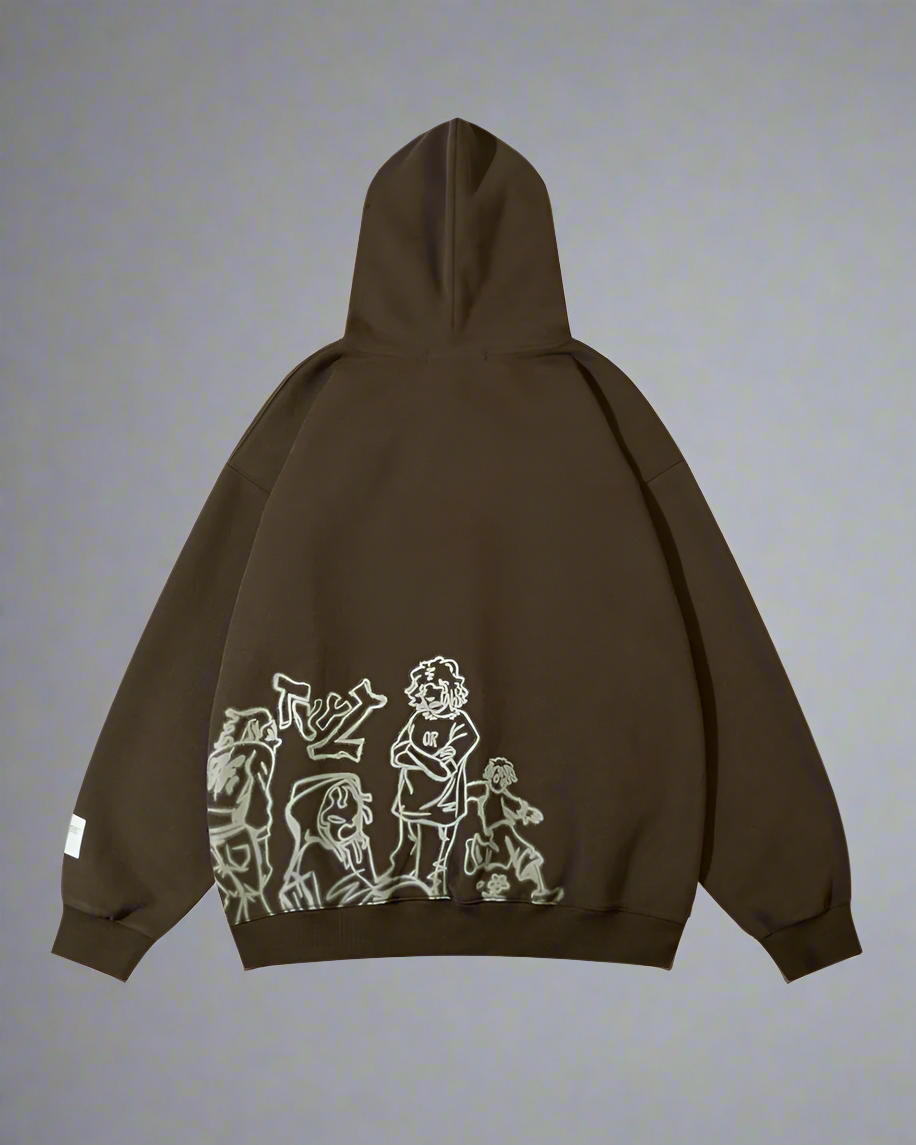 Colorful Cartoon Style Hoodie