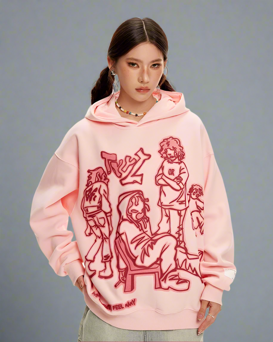 Colorful Cartoon Style Hoodie