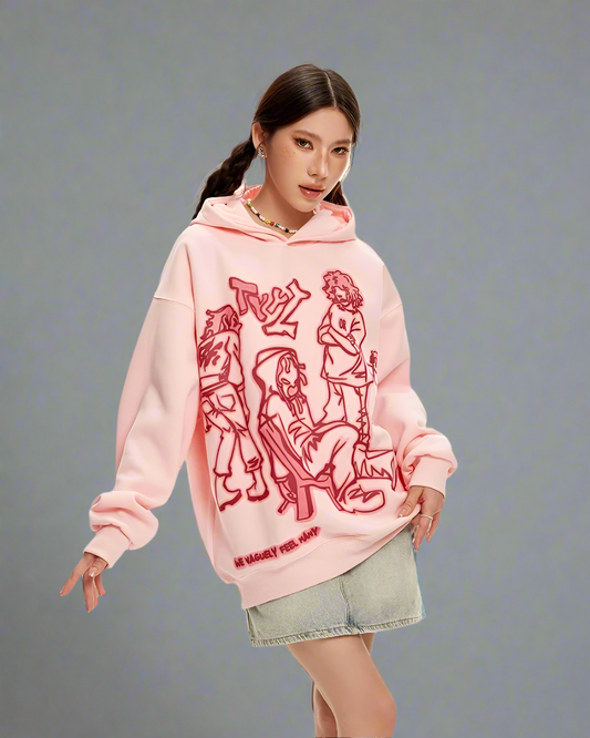 Colorful Cartoon Style Hoodie