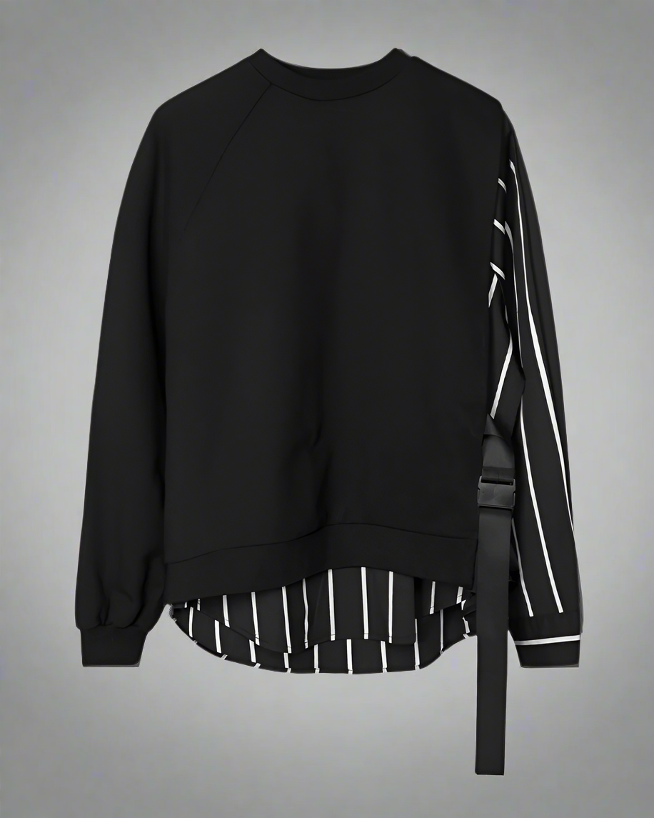 Vibrant Ribbon-Detail Sweatshirt