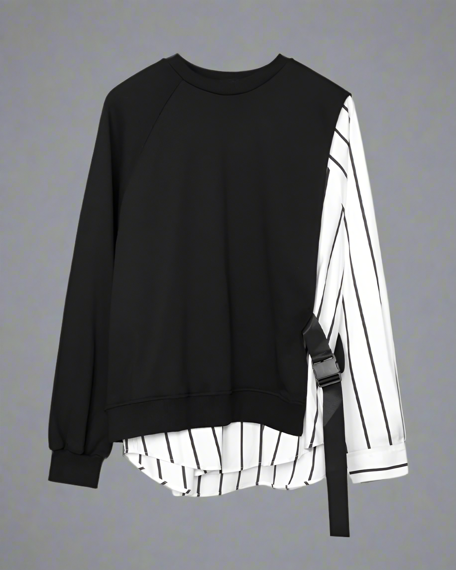 Vibrant Ribbon-Detail Sweatshirt