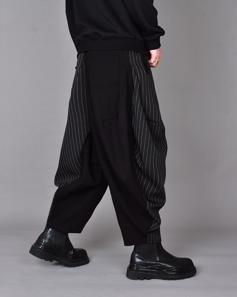 Chic Colorblock Harem Trousers