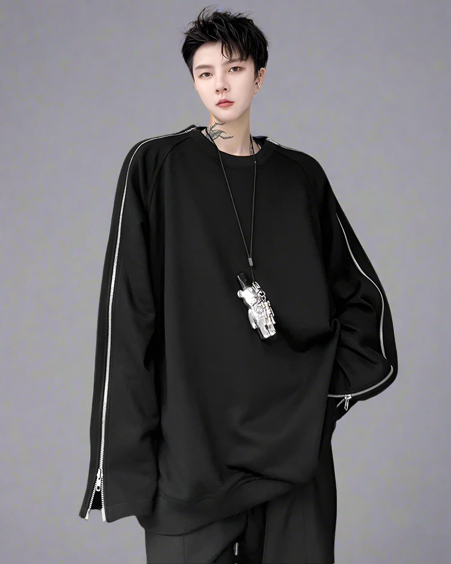 Chic Zip-Up Street Hoodie