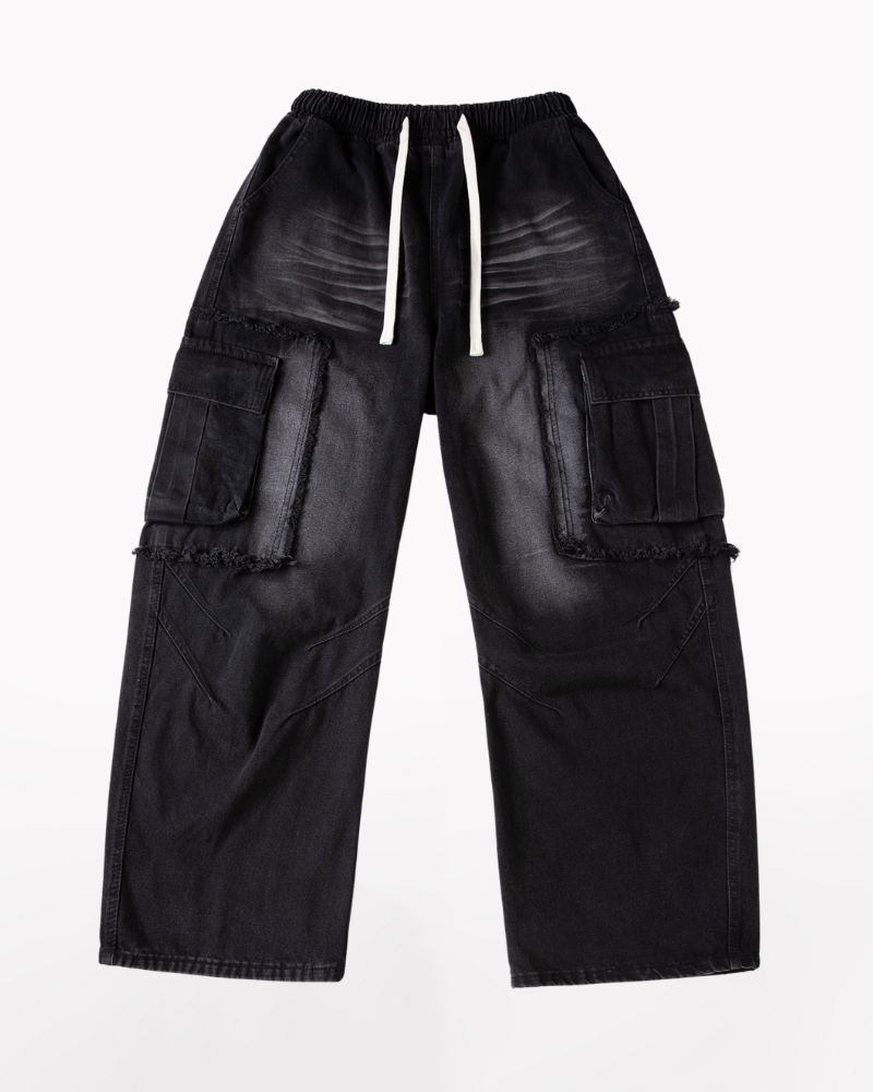 Rugged Style Straight-Leg Jeans