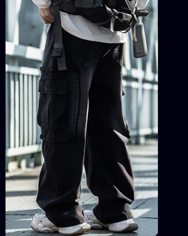 Rugged Style Straight-Leg Jeans