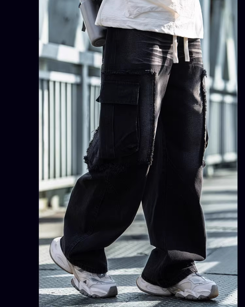 Rugged Style Straight-Leg Jeans