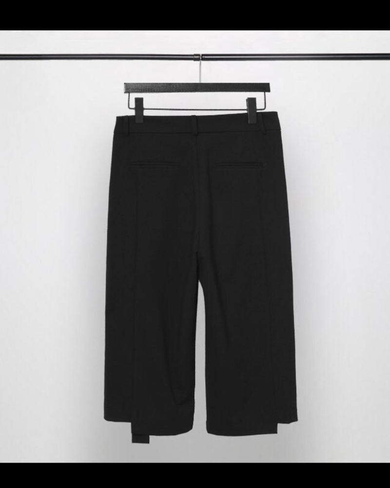 Chic Asymmetrical Capri Trousers
