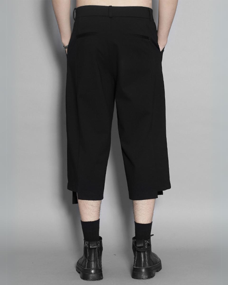 Chic Asymmetrical Capri Trousers