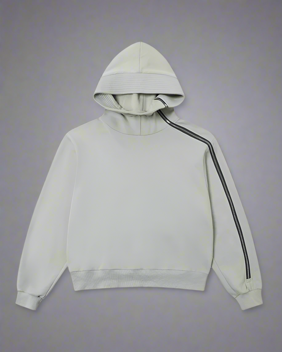Edgy Asymmetrical Zip Hoodie