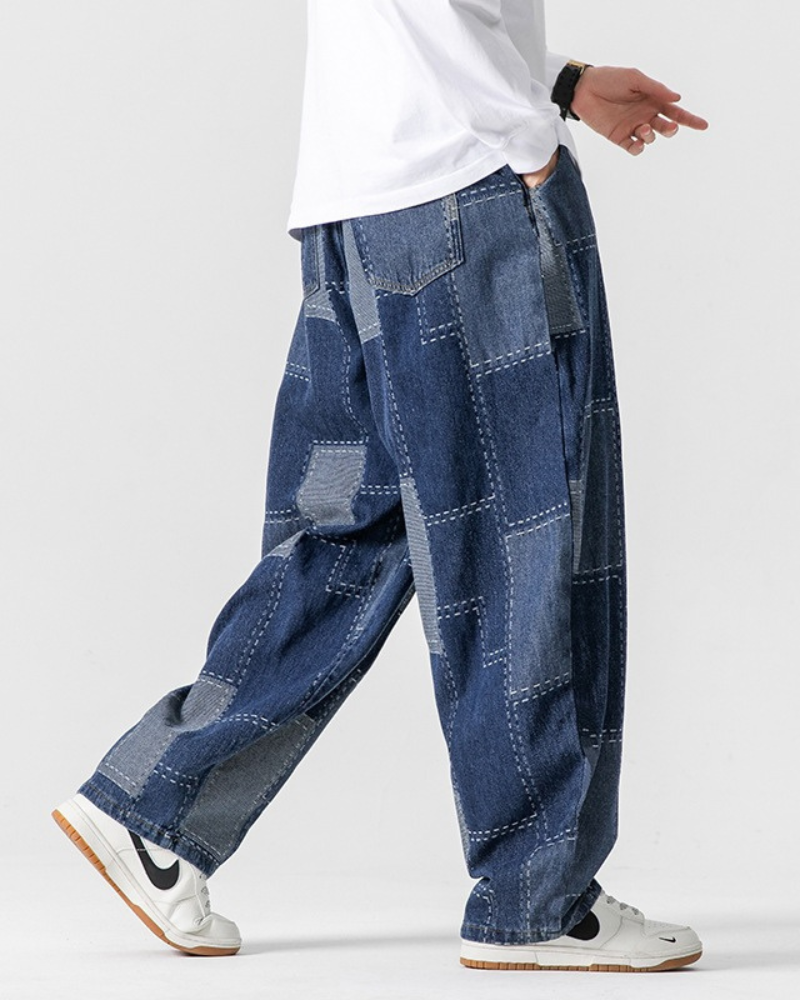 Stylish Plaid Hakama Pants