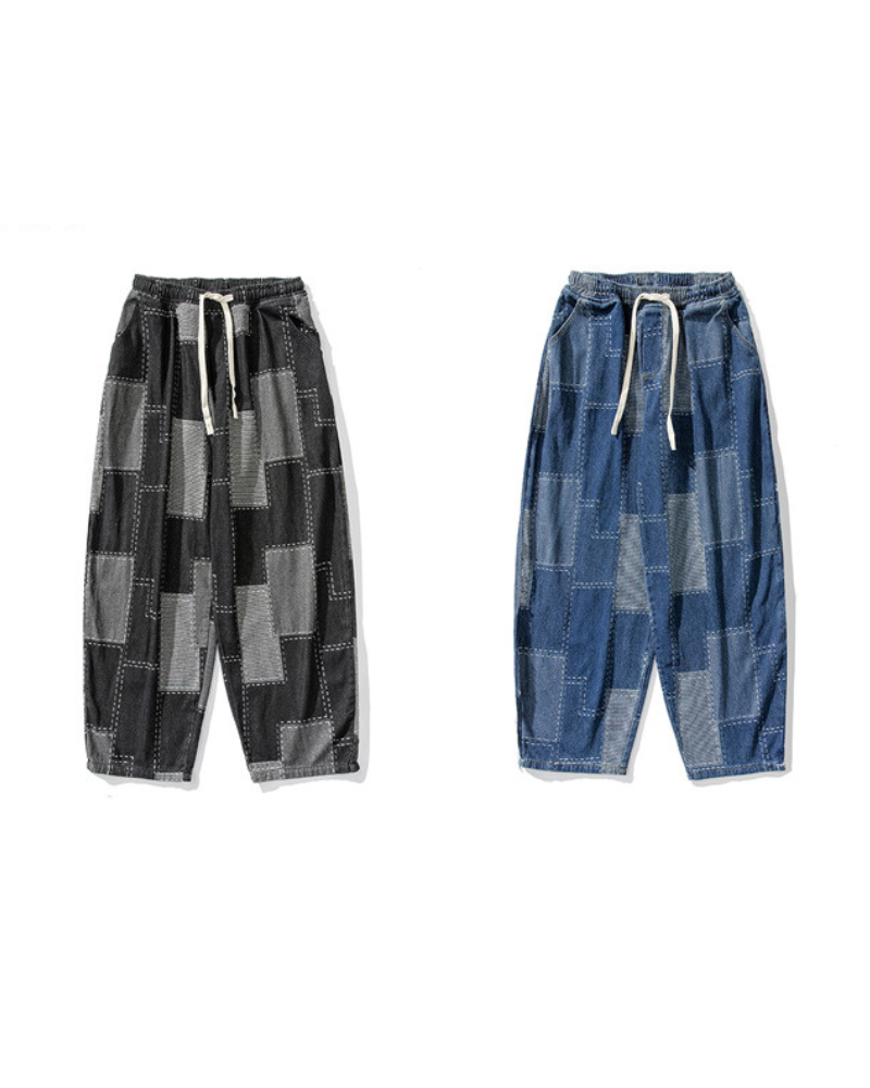 Stylish Plaid Hakama Pants