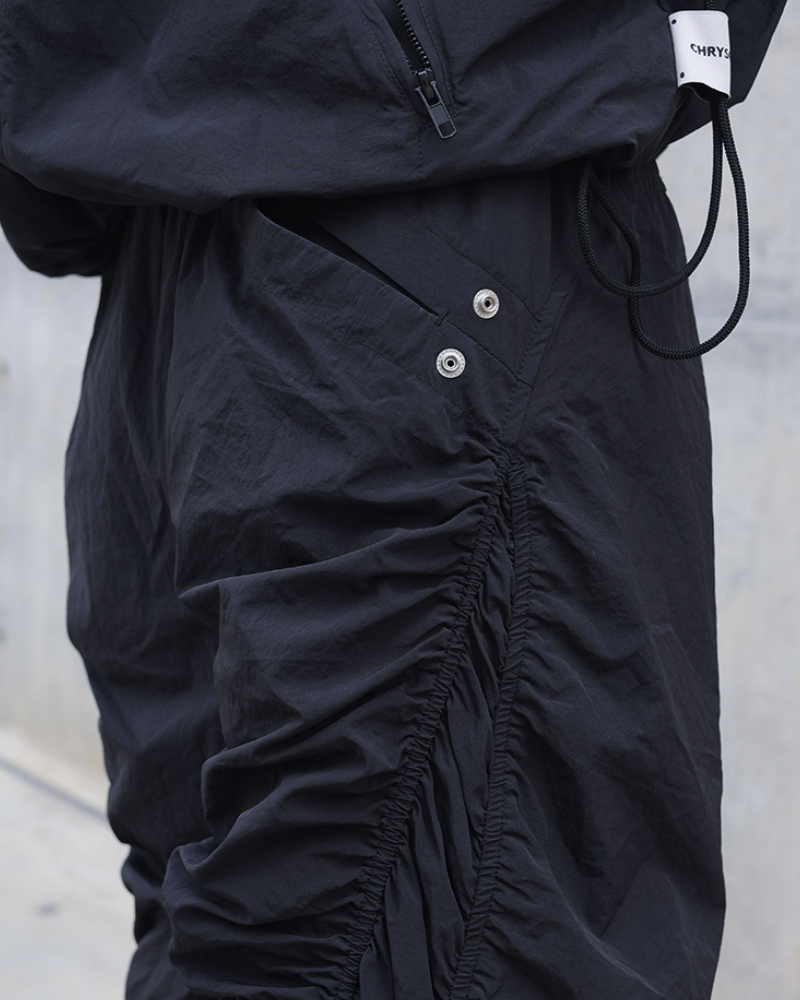 Stylish Pleated Spiral Trousers
