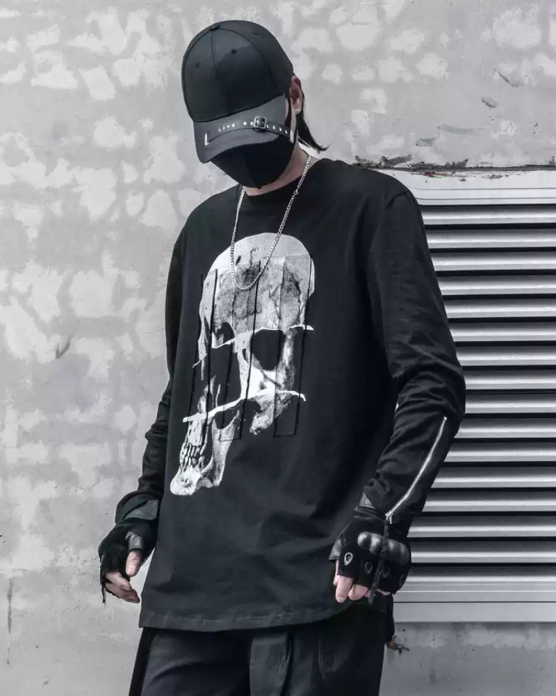 Spooky Skeleton Long Sleeve Shirt