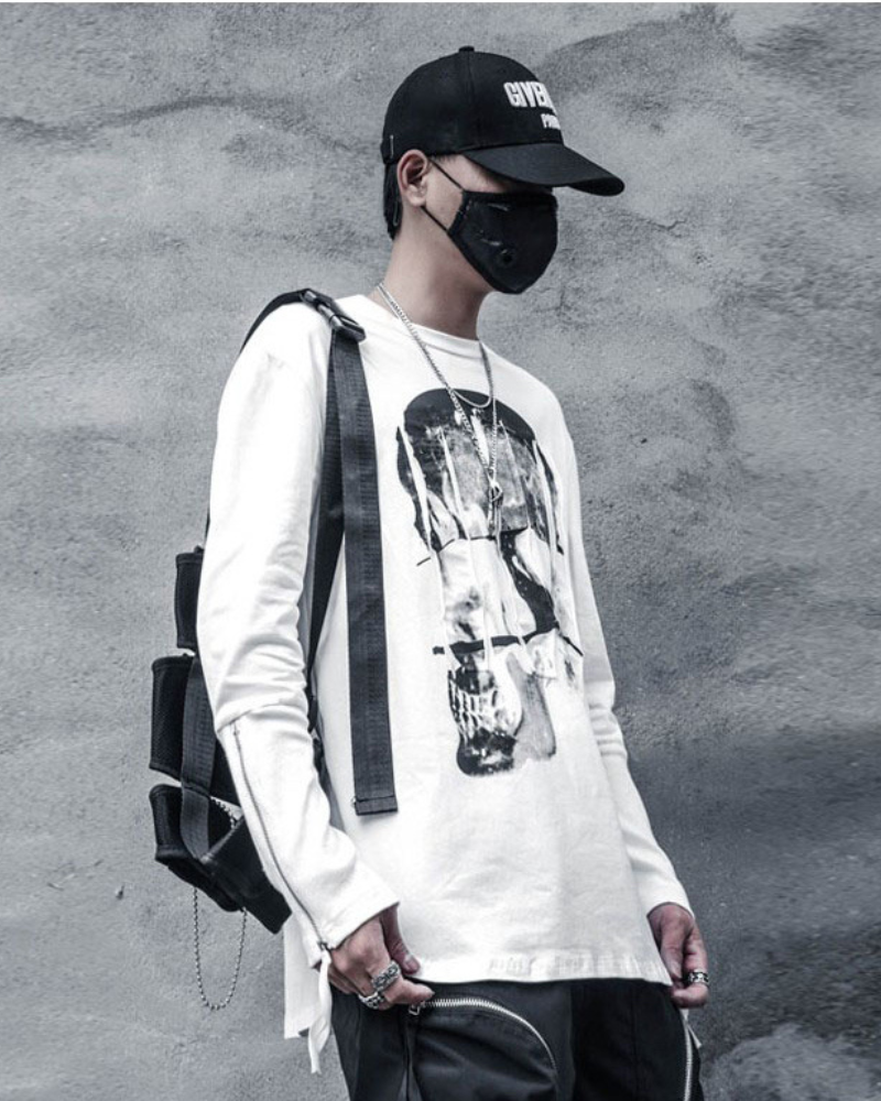 Spooky Skeleton Long Sleeve Shirt