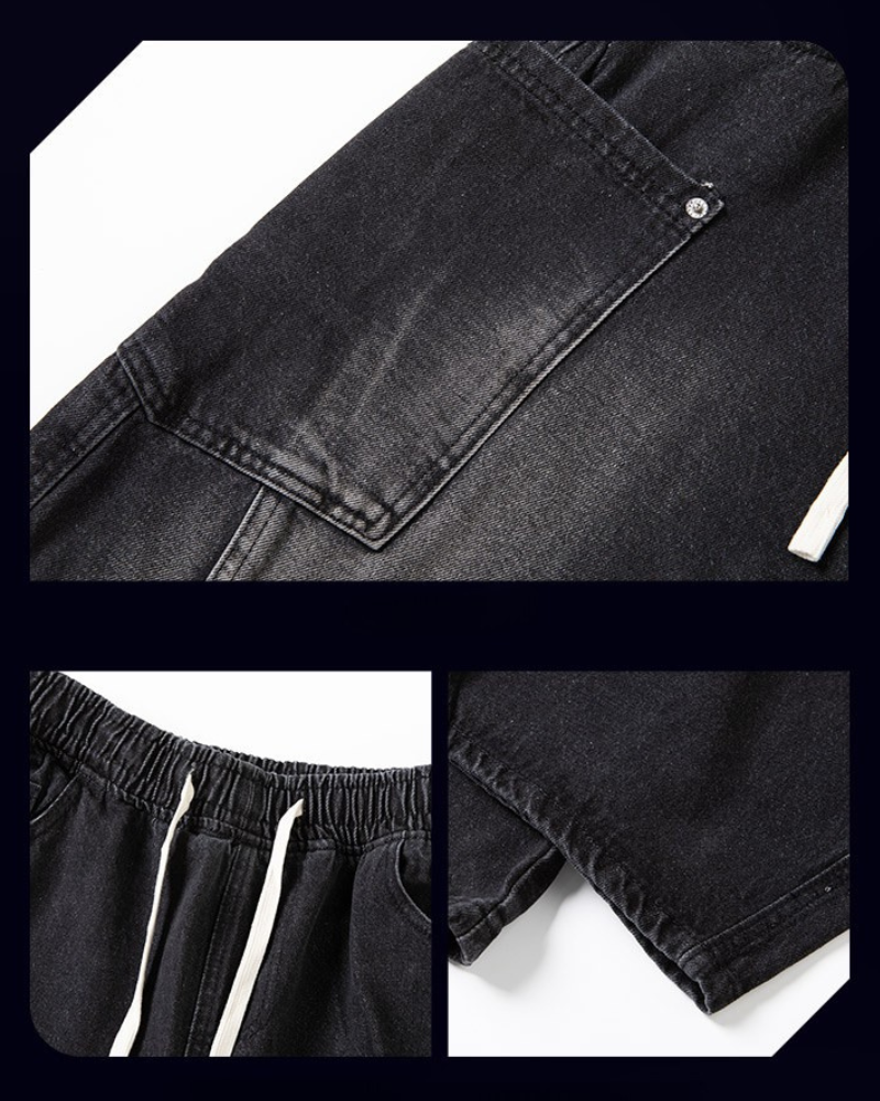 Chic Paneled Straight Leg Jeans