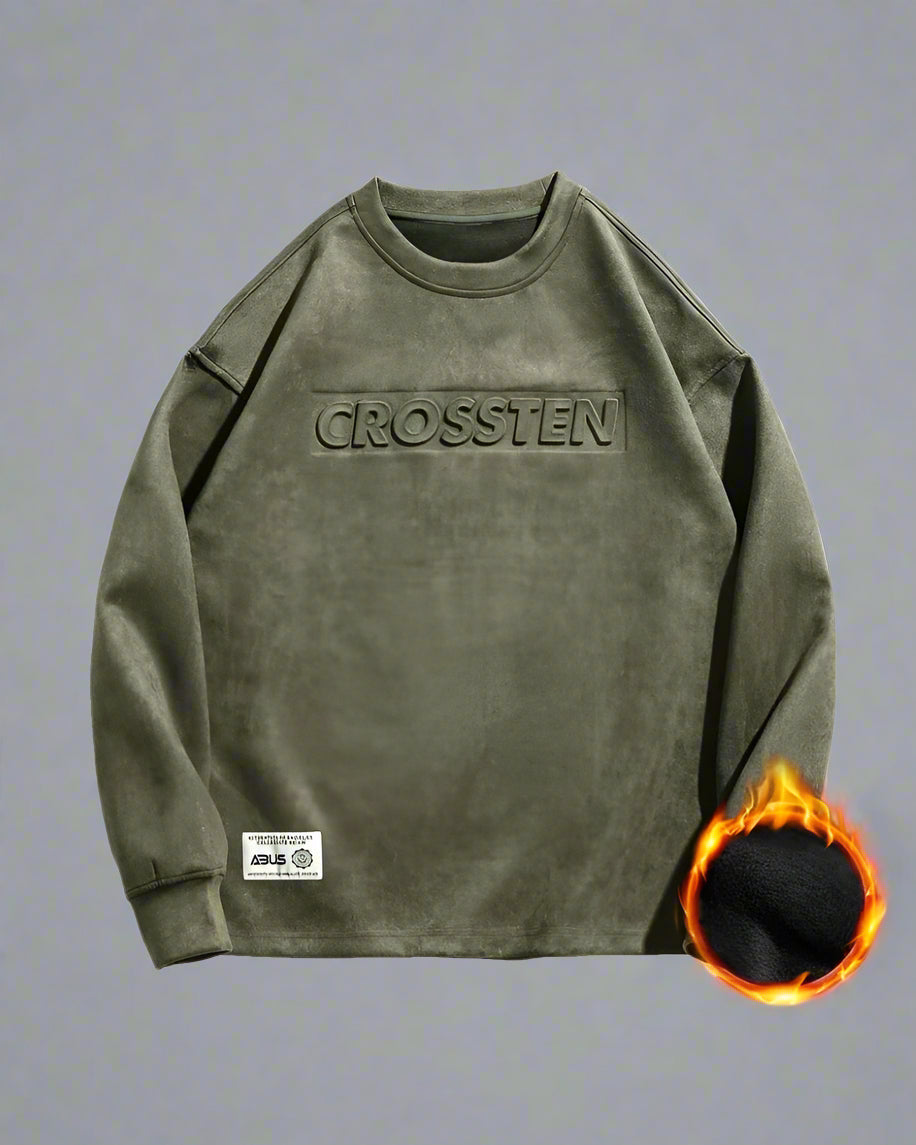 Retro Suede Oversized Hoodie