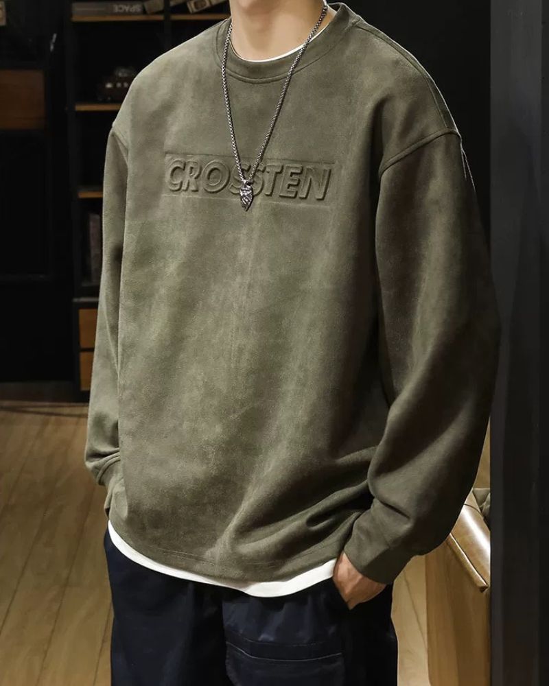 Retro Suede Oversized Hoodie