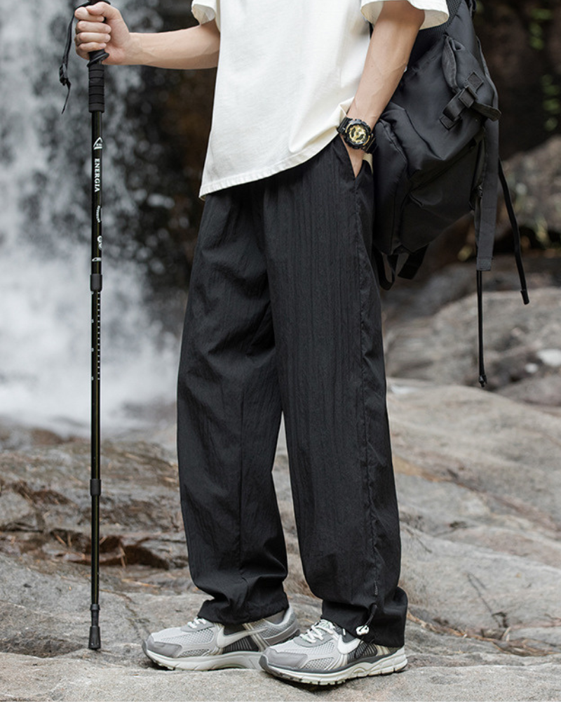 Breezy Pleated Hiking Trousers