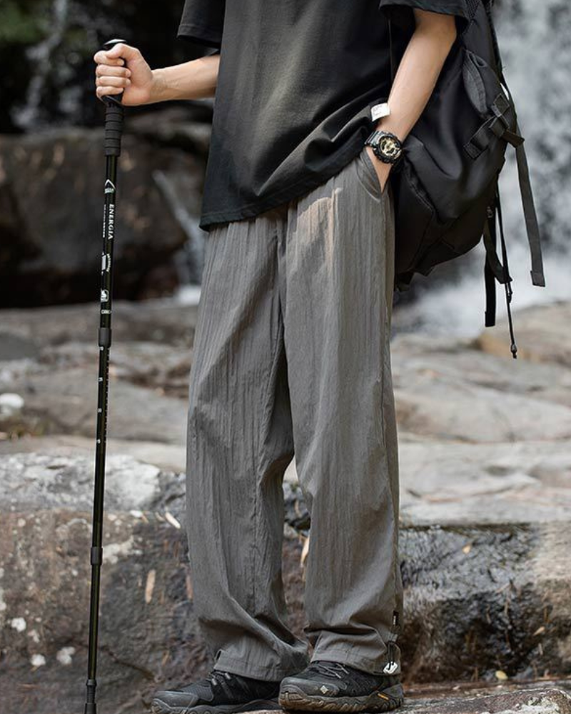 Breezy Pleated Hiking Trousers