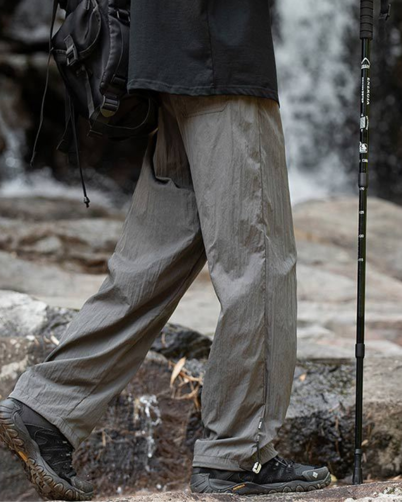 Breezy Pleated Hiking Trousers