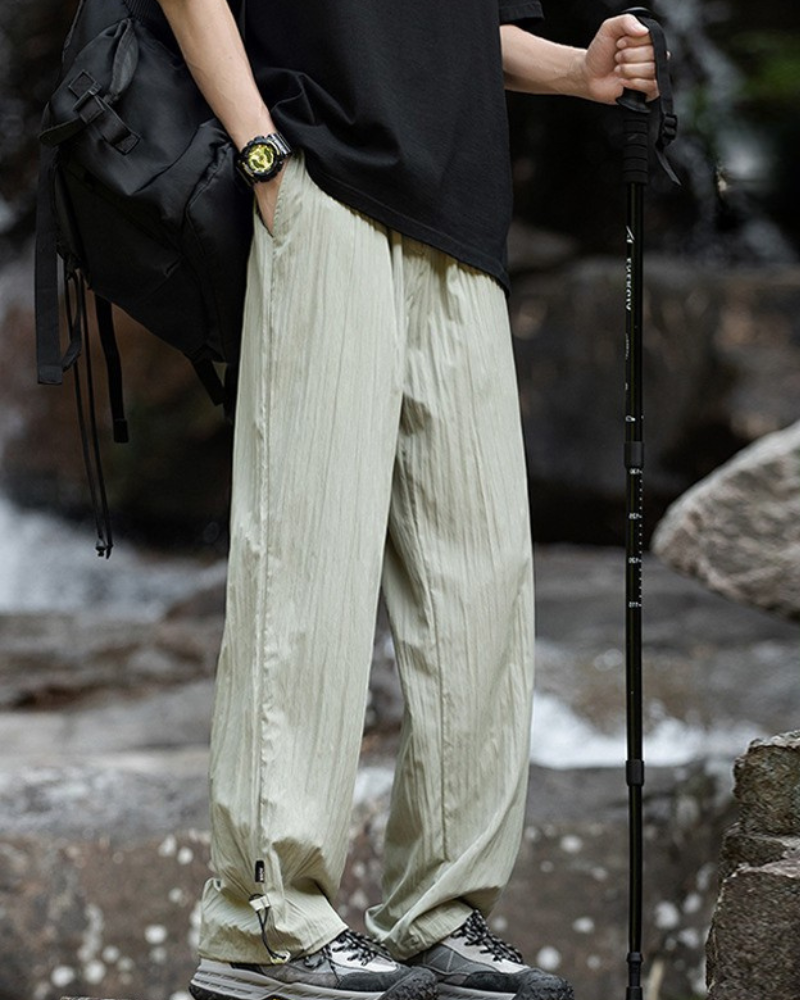 Breezy Pleated Hiking Trousers