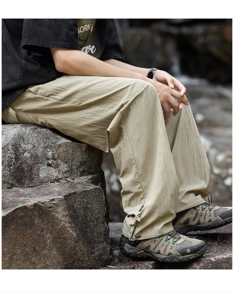 Breezy Pleated Hiking Trousers
