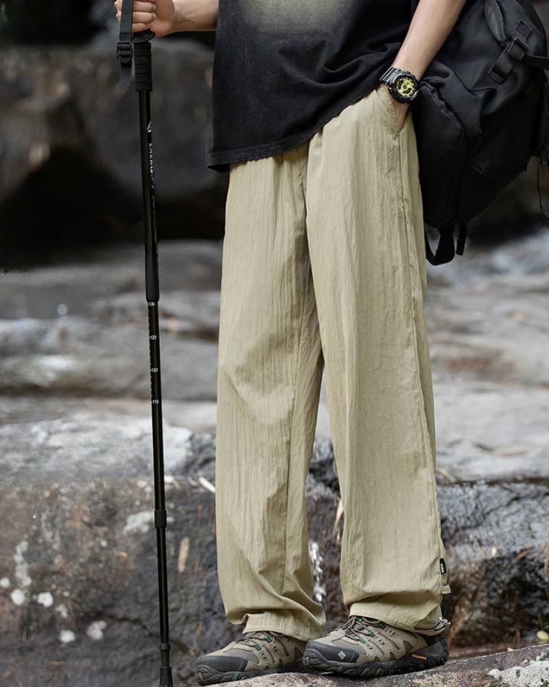 Breezy Pleated Hiking Trousers
