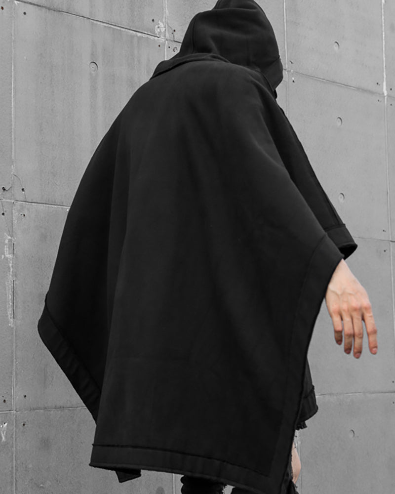 Chic Hooded Batwing Wrap