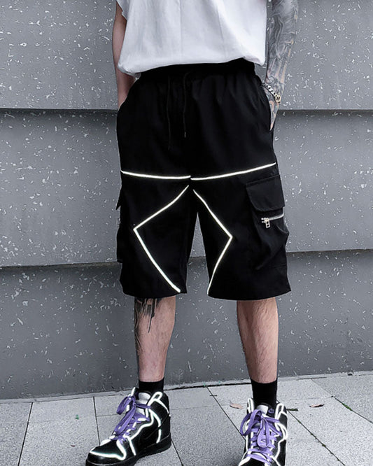 Lightweight Reflective Cargo Shorts