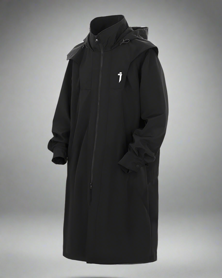Chic Dual-Zip Long Coat