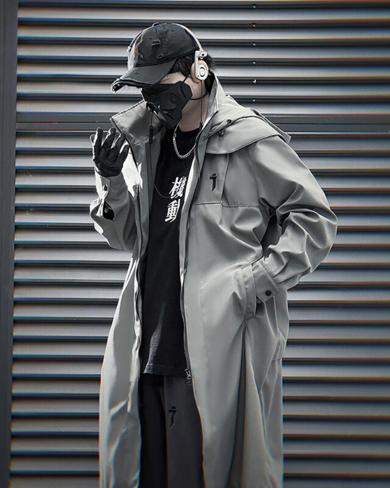 Chic Dual-Zip Long Coat