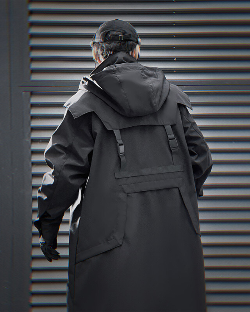 Chic Dual-Zip Long Coat