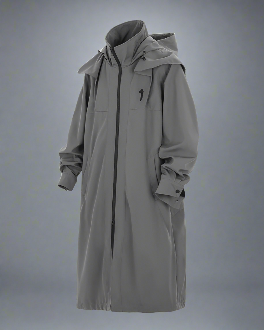Chic Dual-Zip Long Coat