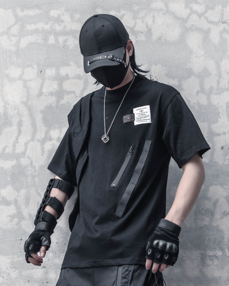Multi-Style Patchwork Cargo Shirt