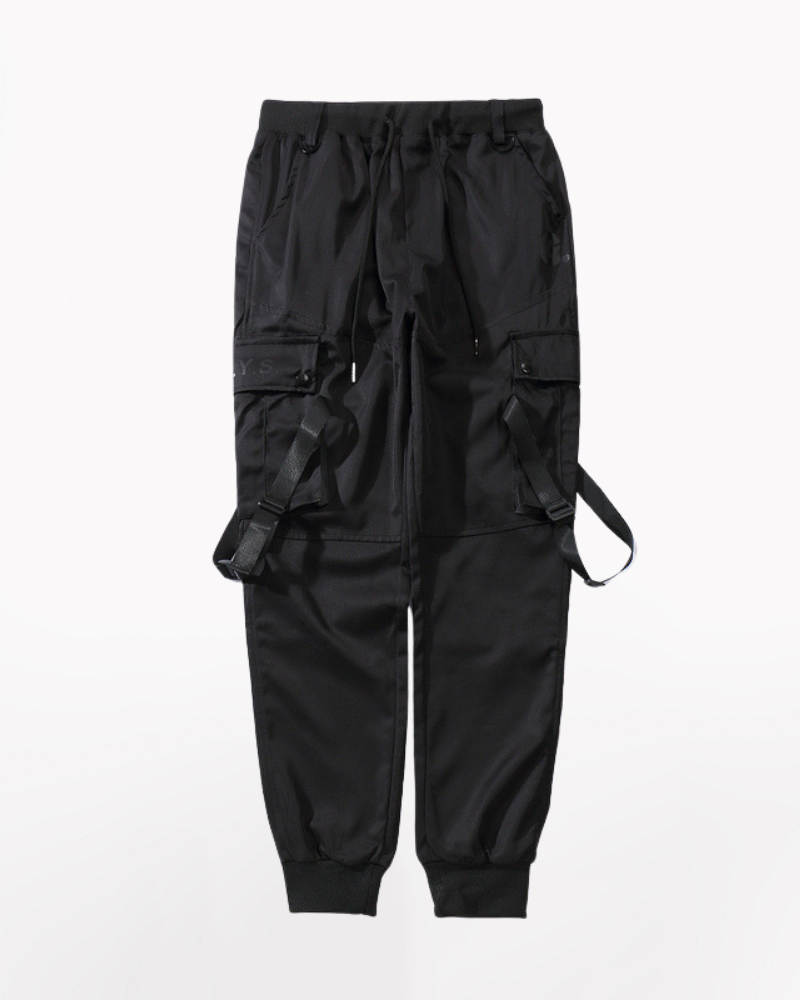 Edgy Black Cargo Trousers
