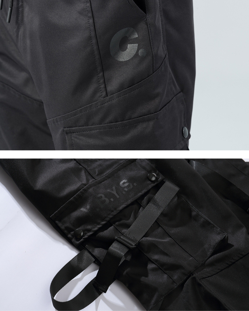 Edgy Black Cargo Trousers