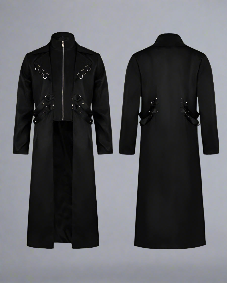 Avant-Garde Long Techwear Coat