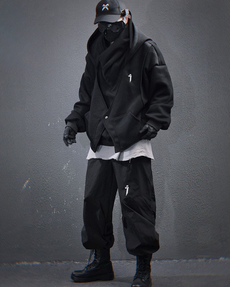Chic Layered Turtleneck Hoodie